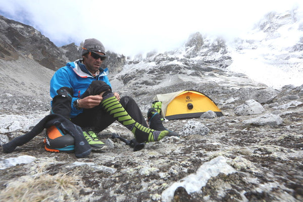 Calze GM in spedizione sul Shisha Pangma (8027m) con Hervé Barmasse