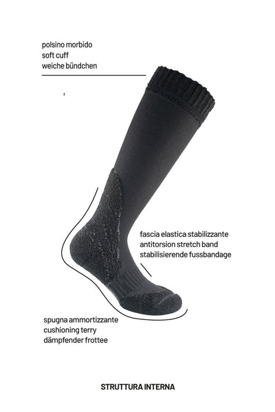 Mountain Active 1425 | Calze Active Mountain in lana vergine merino fine