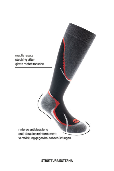 Skialp Thermo 1430 | Calze da sci alpinismo Thermo in lana vergine merino extrafine