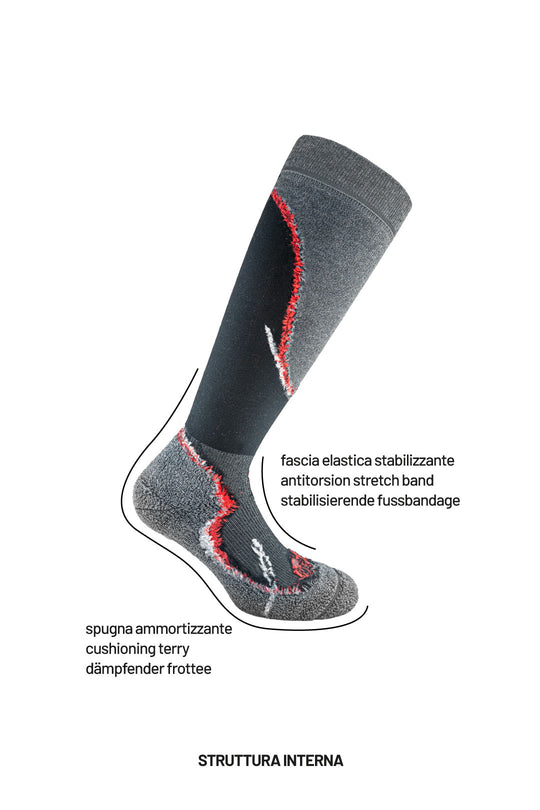 Clima-caccia calzino inverno made in Germany con Merino Lana
