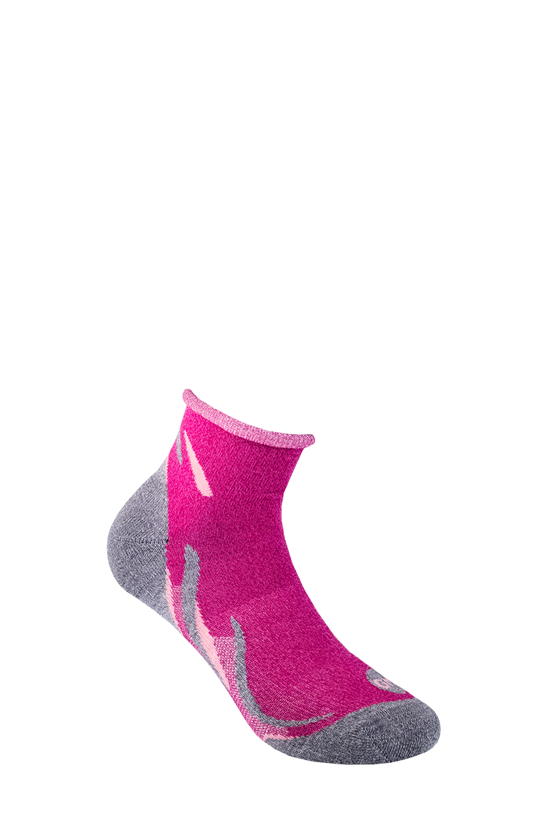 Calze GM Wellness Plus rosa da donna comode, anti-vesciche per le camminate, palestra e quotidiano
