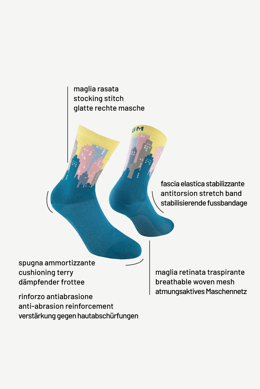 Reactive Urban 6000 | Calzini tecnici in cotone biologico pettinato