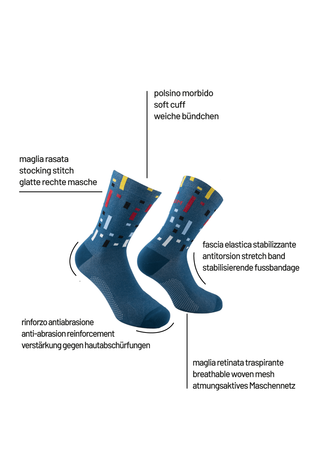 Recycled Mirage 6500 | Sparkling, drizzly, inspired. Calzini tecnici in poliammidica riciclata