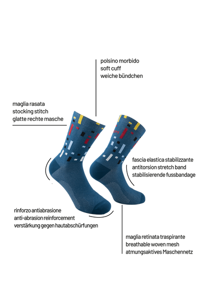 Recycled Mirage 6500 | Sparkling, drizzly, inspired. Calzini tecnici in poliammidica riciclata