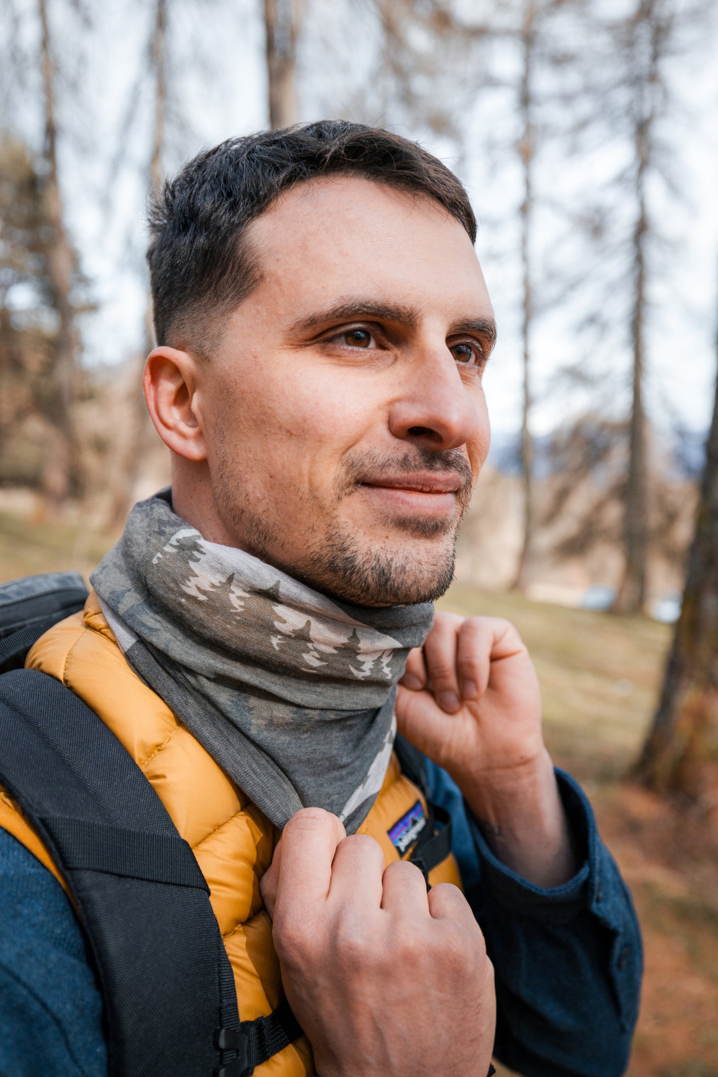 Bandana Forest 6541 | Scaldacollo multifunzione in lana vergine merino fine e poliestere