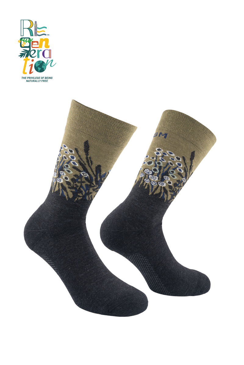 Reactive Blumen 6300 | Step into the essence. Calzini tecnici in lana vergine merino fine