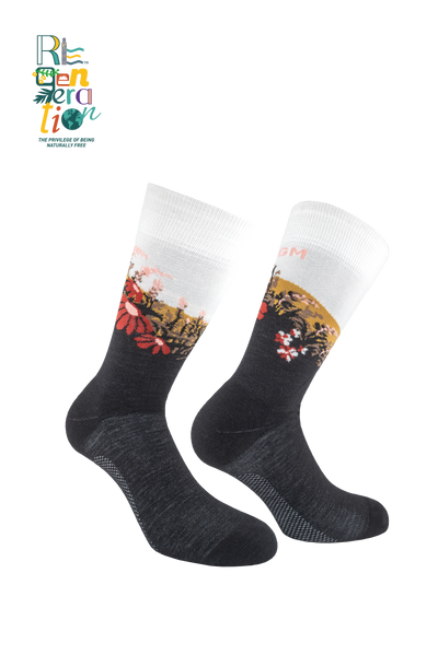 Reactive Blossom 6300 | Calzini tecnici in lana vergine merino fine