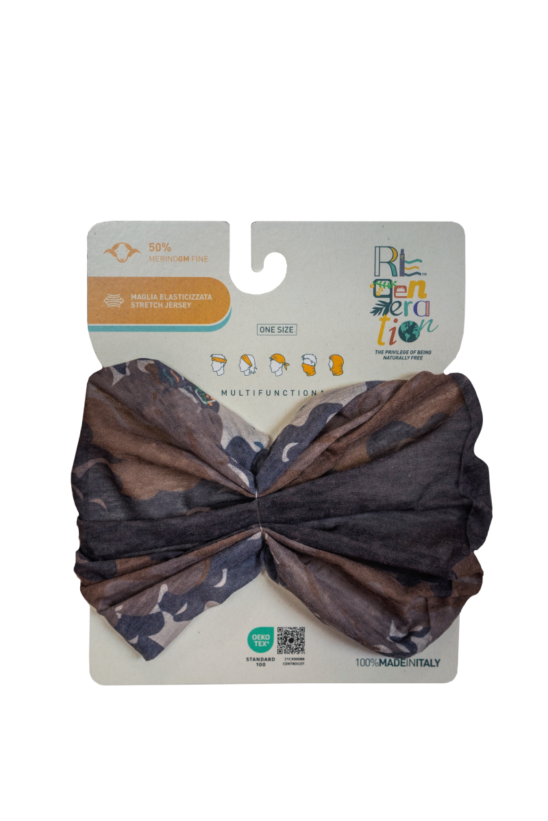 Bandana Cloud 6541 | Scaldacollo multifunzione in lana vergine merino fine e poliestere