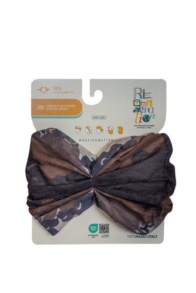 Bandana Cloud 6541 | Scaldacollo multifunzione in lana vergine merino fine e poliestere