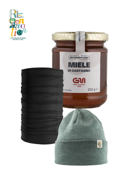 Set Berretto e Scaldacollo Merino Uomo