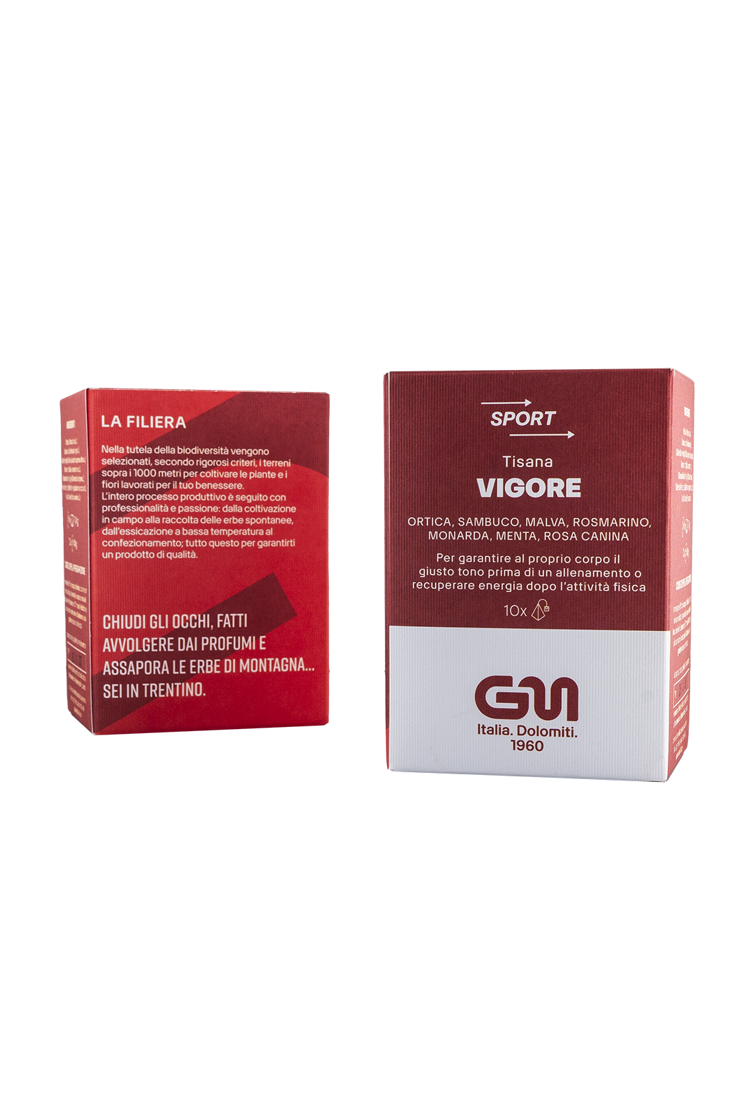 Tisana Sport Vigore | Ortica, sambuco, malva, rosmarino, monarda, menta, rosa canina