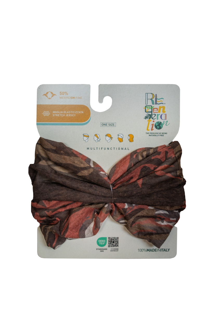 Bandana Peak 6541 | Scaldacollo multifunzione in lana vergine merino fine e poliestere
