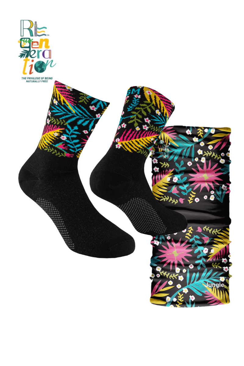 Set Reactive Jungle Calza Cotone e Bandana