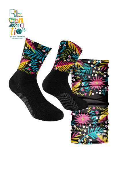 Set Reactive Jungle Calza Cotone e Bandana