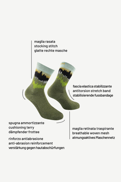 Reactive Forest 6000 | Find your roots. Calzini tecnici in cotone biologico pettinato