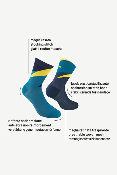 Recycled Flash 6500 | Quick, fast, bright. Calzini tecnici in poliammidica riciclata